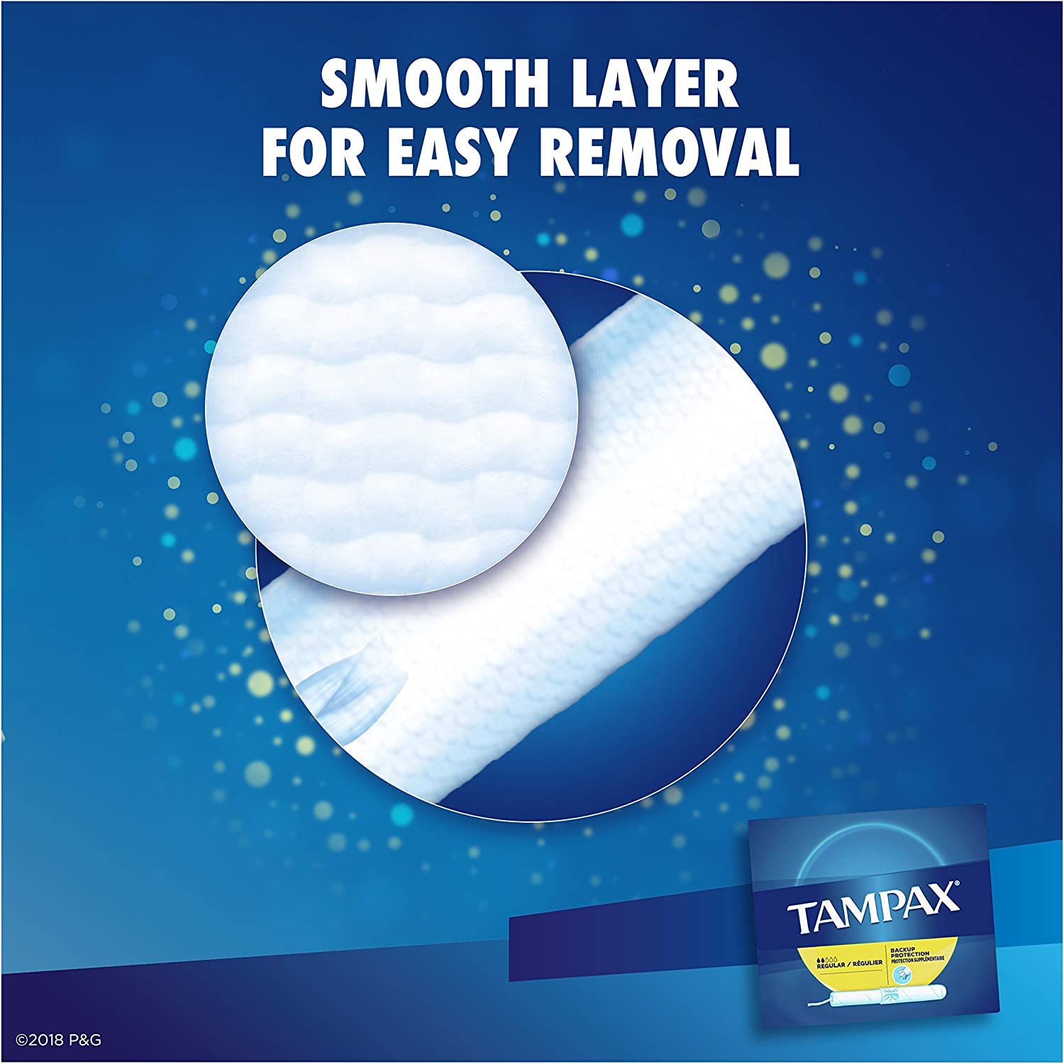Tampax comparación de tamaño en mano para valorar ajuste