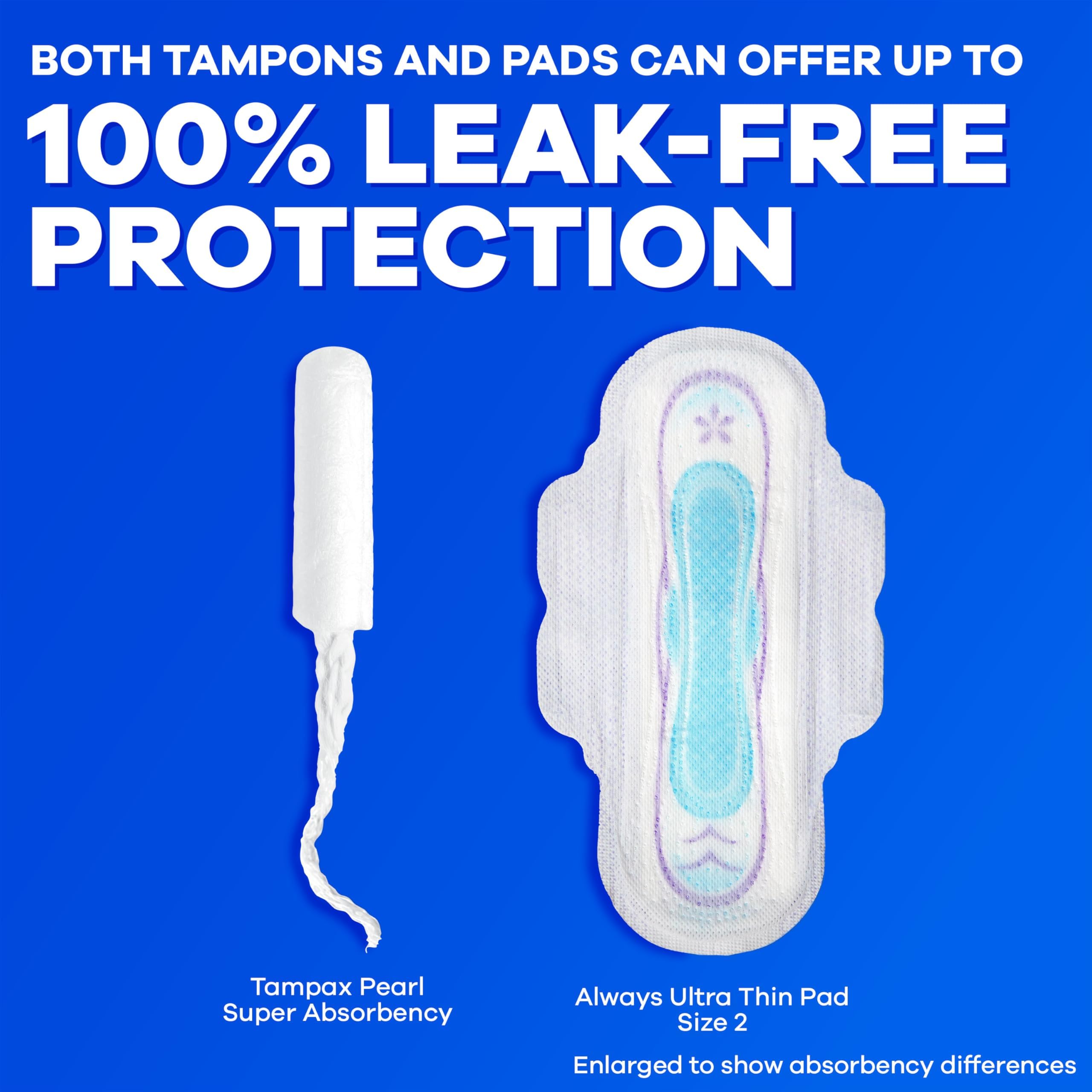 Tampax demostración de uso mostrando inserción con aplicador fácil