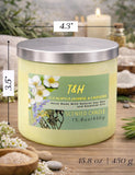 T&H vela con tapa y caja de regalo lista para obsequiar en ocasiones especiales