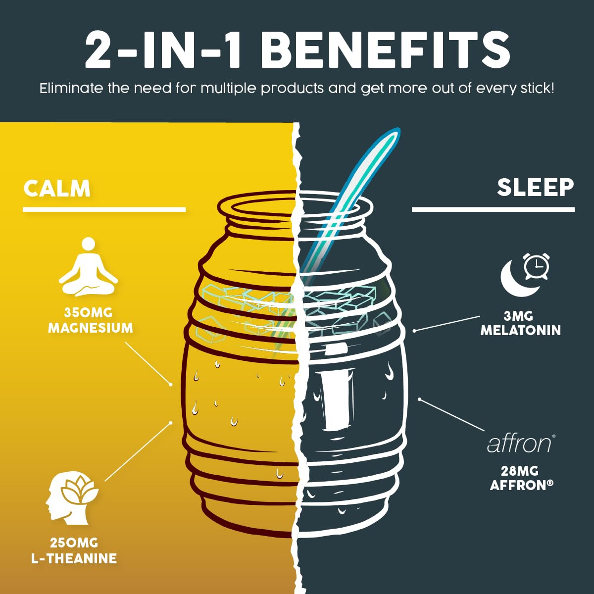 Taste Salud bebida en vaso en manos antes de dormir, sensación calmante