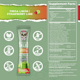 Taste Salud mezcla preparada en vaso demostrando bebida lista y refrescante