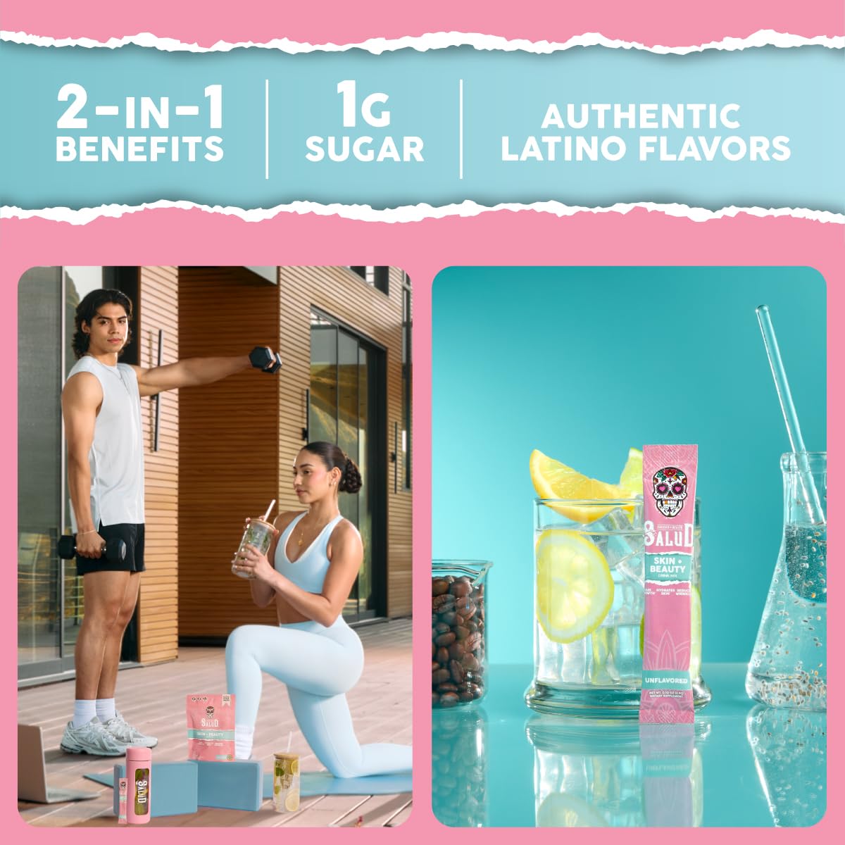 Taste Salud sobre individual listo para llevar y mezclar