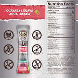 Taste Salud polvo en primer plano, textura fina y mezcla rápida