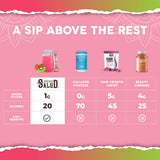 Taste Salud uso en mano mostrando la portabilidad y comodidad del sobre