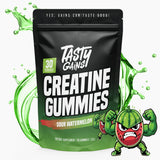 TASTY GAINS gominola en mano lista para consumir, facilita la suplementación diaria