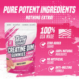 TASTY GAINS gomita en mano lista para tomar y mejorar entrenamientos