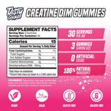 TASTY GAINS comparación de tamaño de las gomitas para dosificación clara