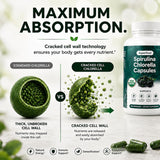 Teaveli cápsulas junto a verduras, apoyo nutritivo y clorofila natural