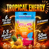TeaZa pouch en uso entre labio y encía, opción discreta y sin humo