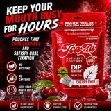 TeaZa bolsita Cherry Chill en boca para estimulación oral discreta