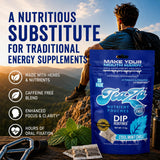 TeaZa pouch en uso entre labio y encía para uso discreto