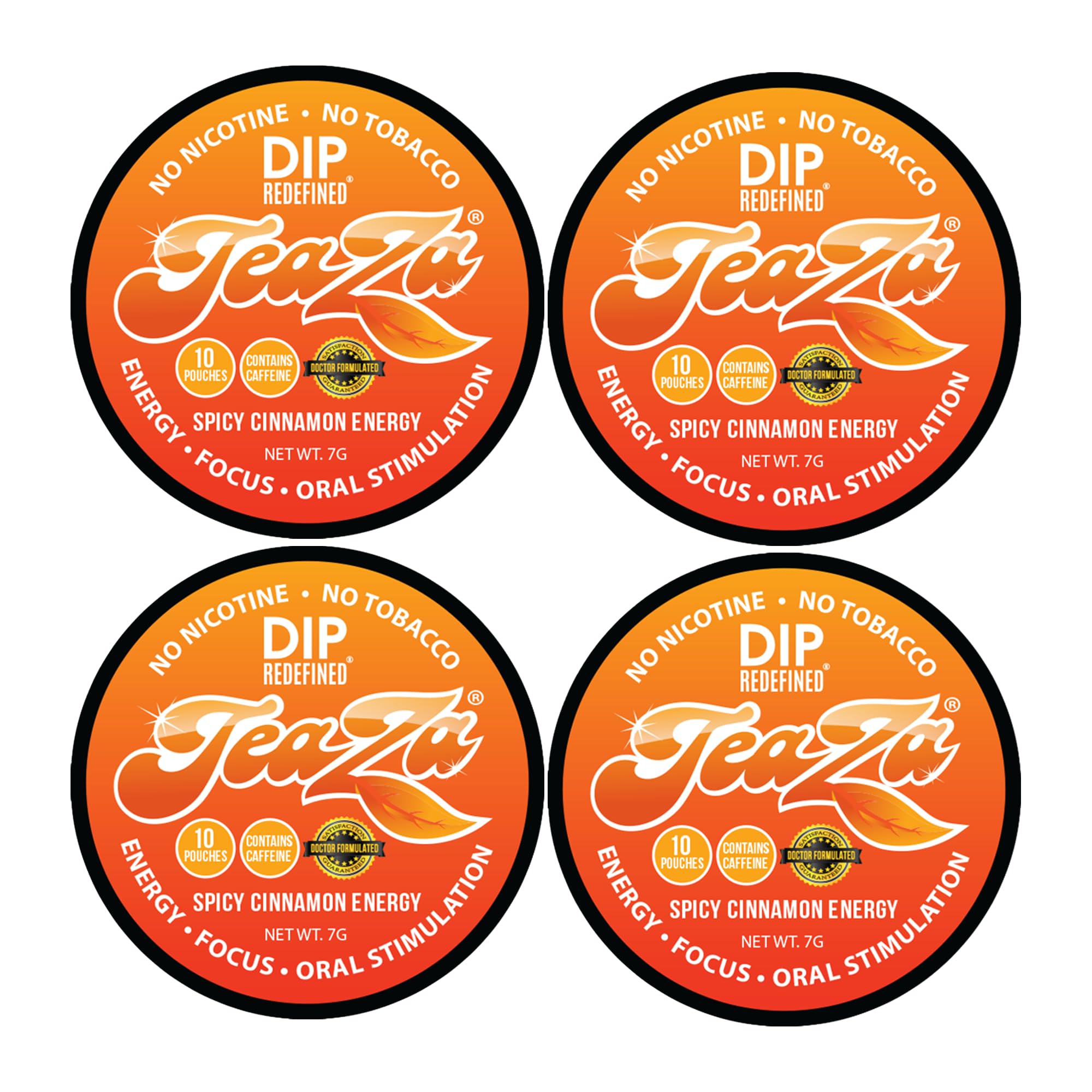 TeaZa empaque frontal Spicy Cinnamon mostrando el diseño y beneficios