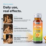 Tecton Ketones caja abierta con 8 shots lista para rutina diaria
