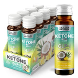 Tecton Ketones frente del empaque mostrando 8 shots y beneficio práctico
