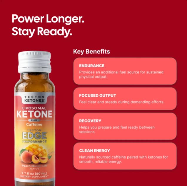Tecton Ketones shot abierto vista superior, fácil consumo y rápido efecto