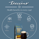 Teeccino latte con espuma cremosa y sabor chocolatado