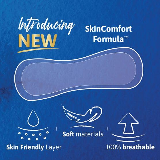 TENA compresa extendida destacando su finura y absorción