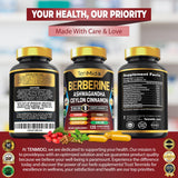 Tenmido Berberine en cocina con fruta y botella para mostrar uso en estilo de vida saludable