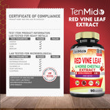 Tenmido etiqueta con información de ingredientes y control de calidad claro