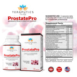 Teraputics ProstatePro cápsulas abiertas para ver textura y forma fácil de tragar