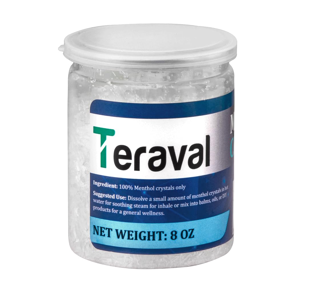 Teraval primer plano de textura de cristales mostrando pureza y disolución rápida