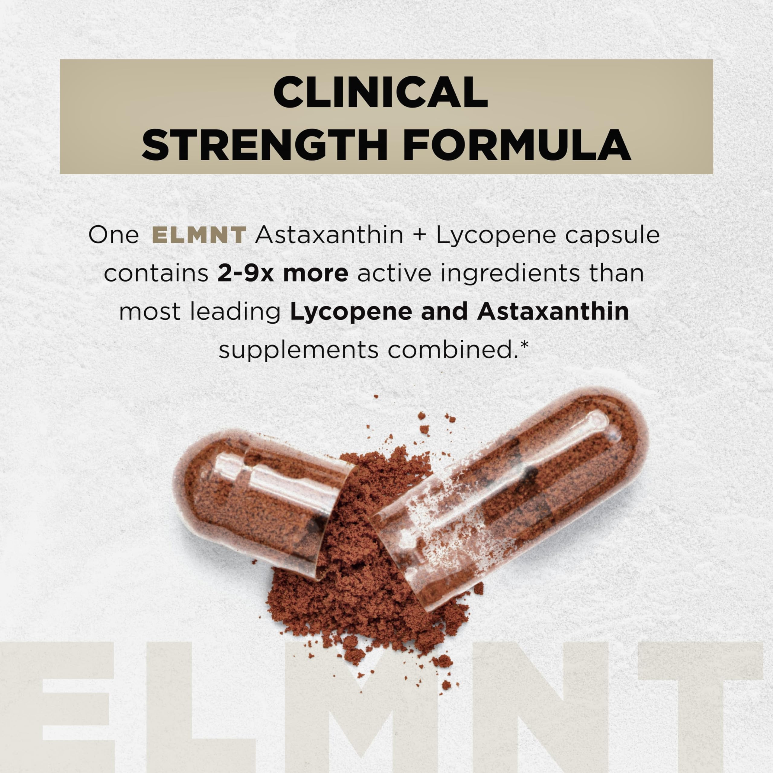 TERRA ELMNT etiqueta con lista de ingredientes y potencias claras y legibles