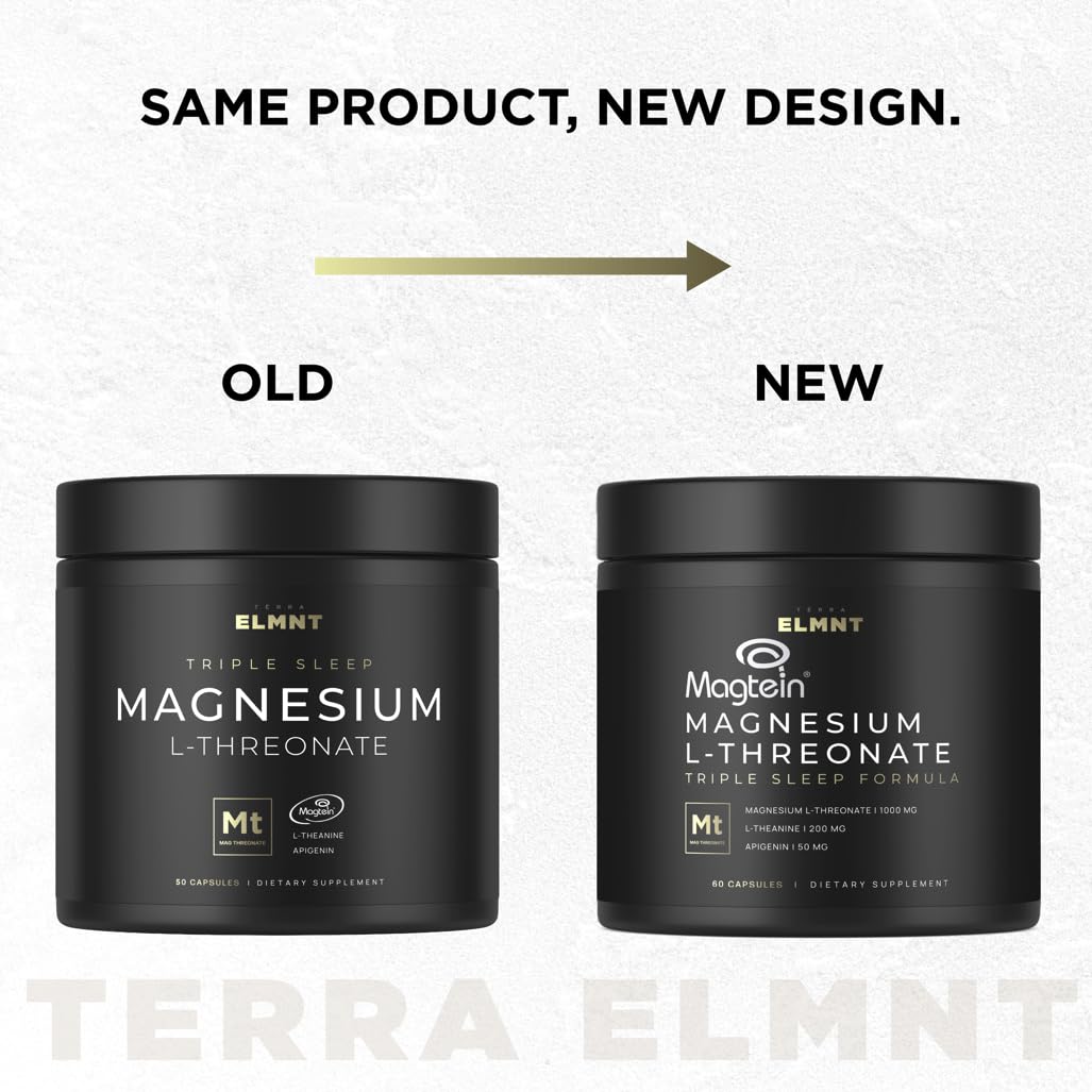 TERRA ELMNT etiqueta ingredientes que destaca Magtein y dosis exacta