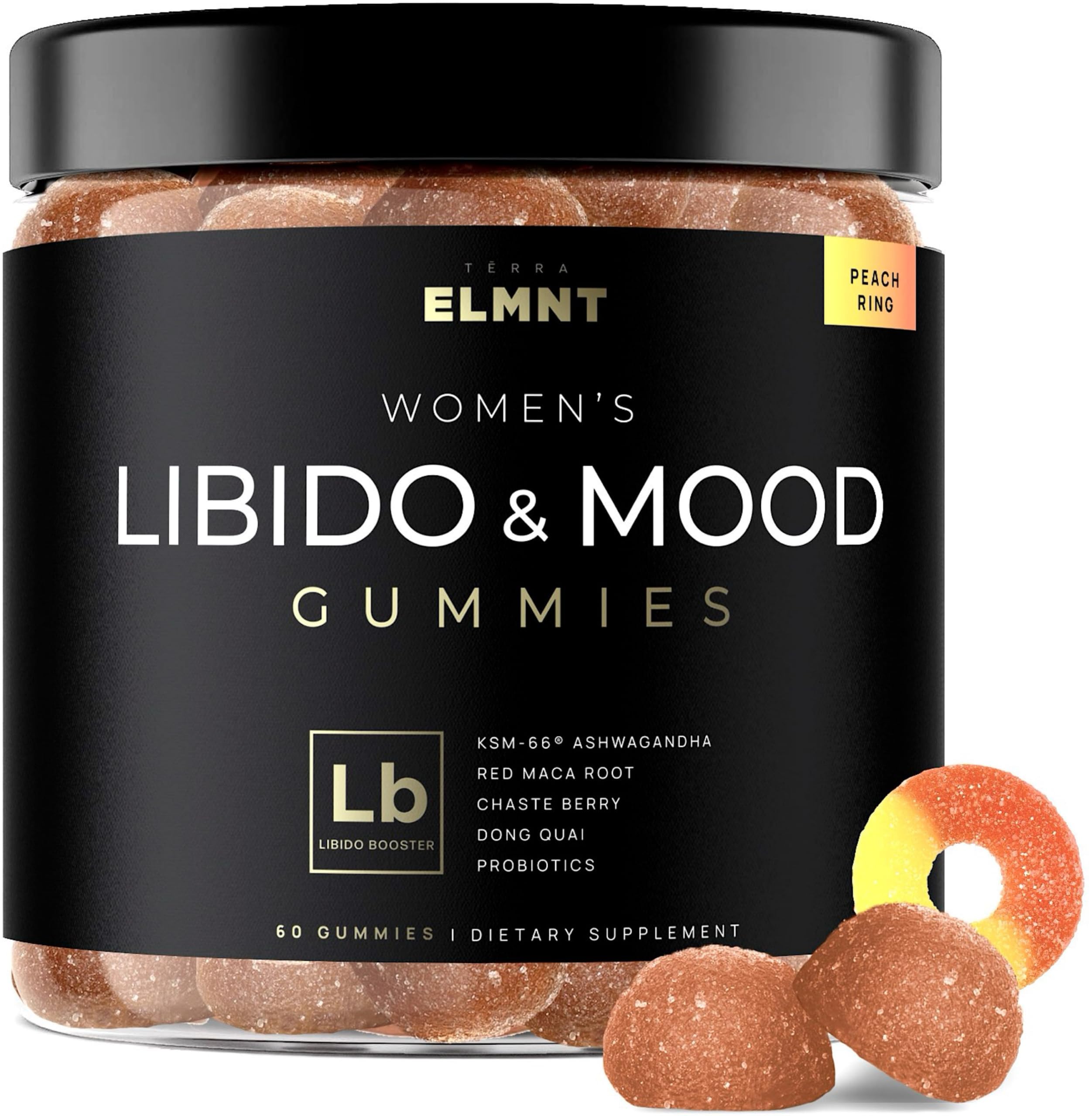 TERRA ELMNT envase frontal mostrando gomitas y beneficios