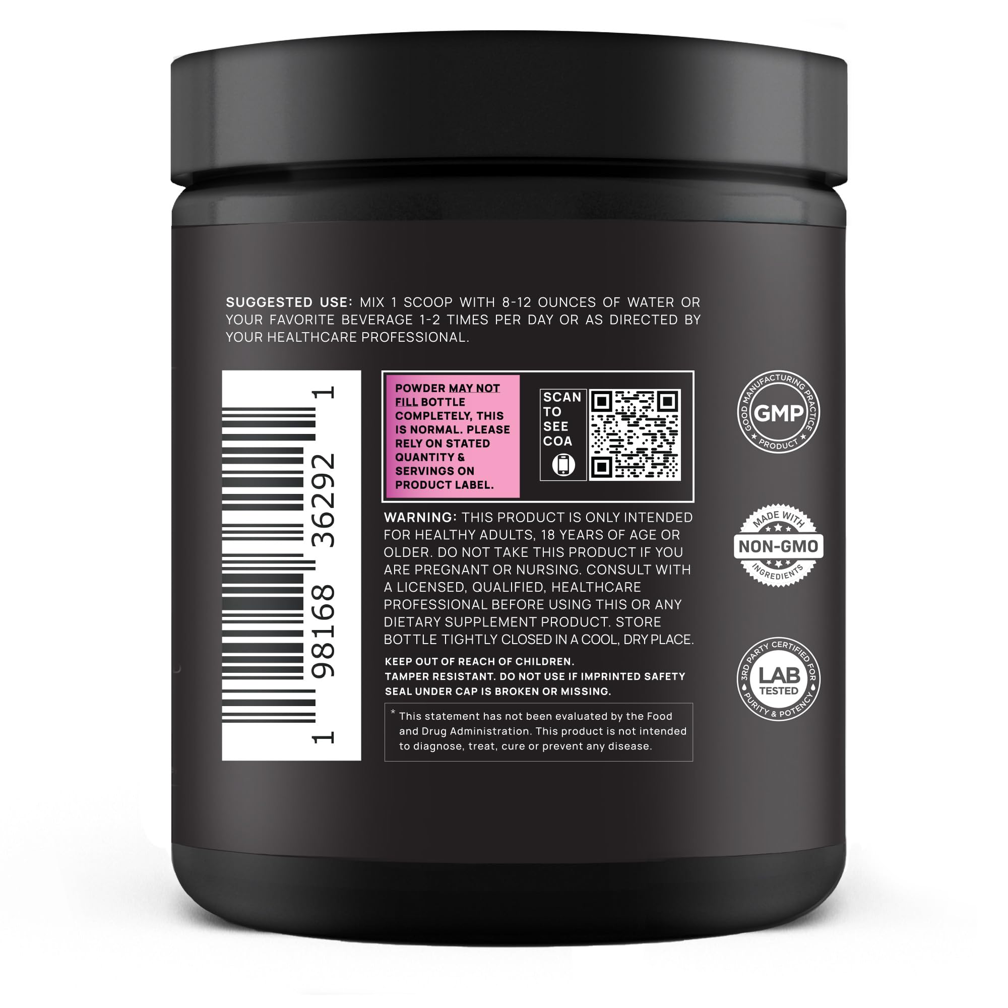 TERRA ELMNT ingredientes activos dispuestos resaltando su función