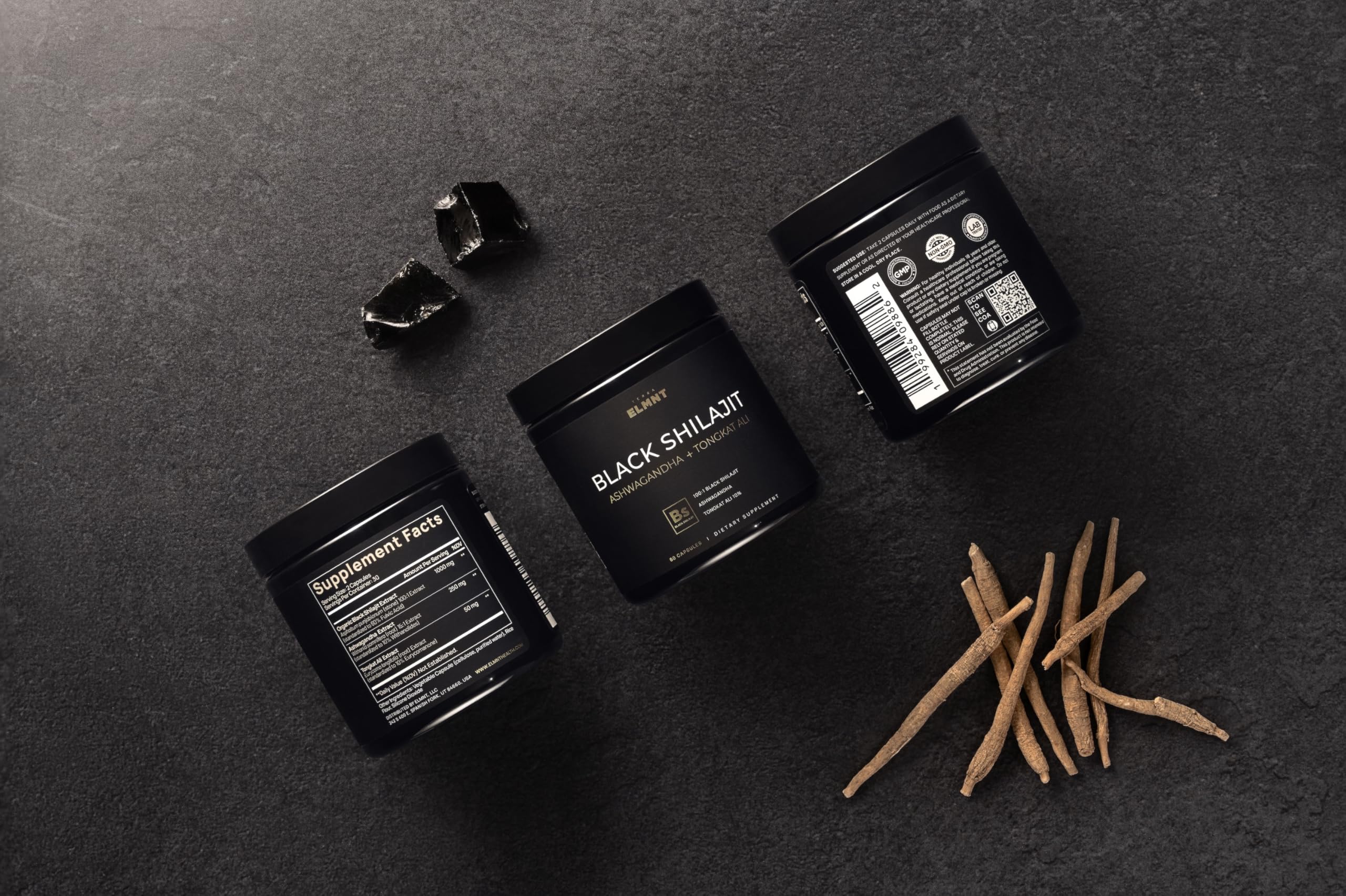 TERRA ELMNT resina de shilajit pura como muestra de origen