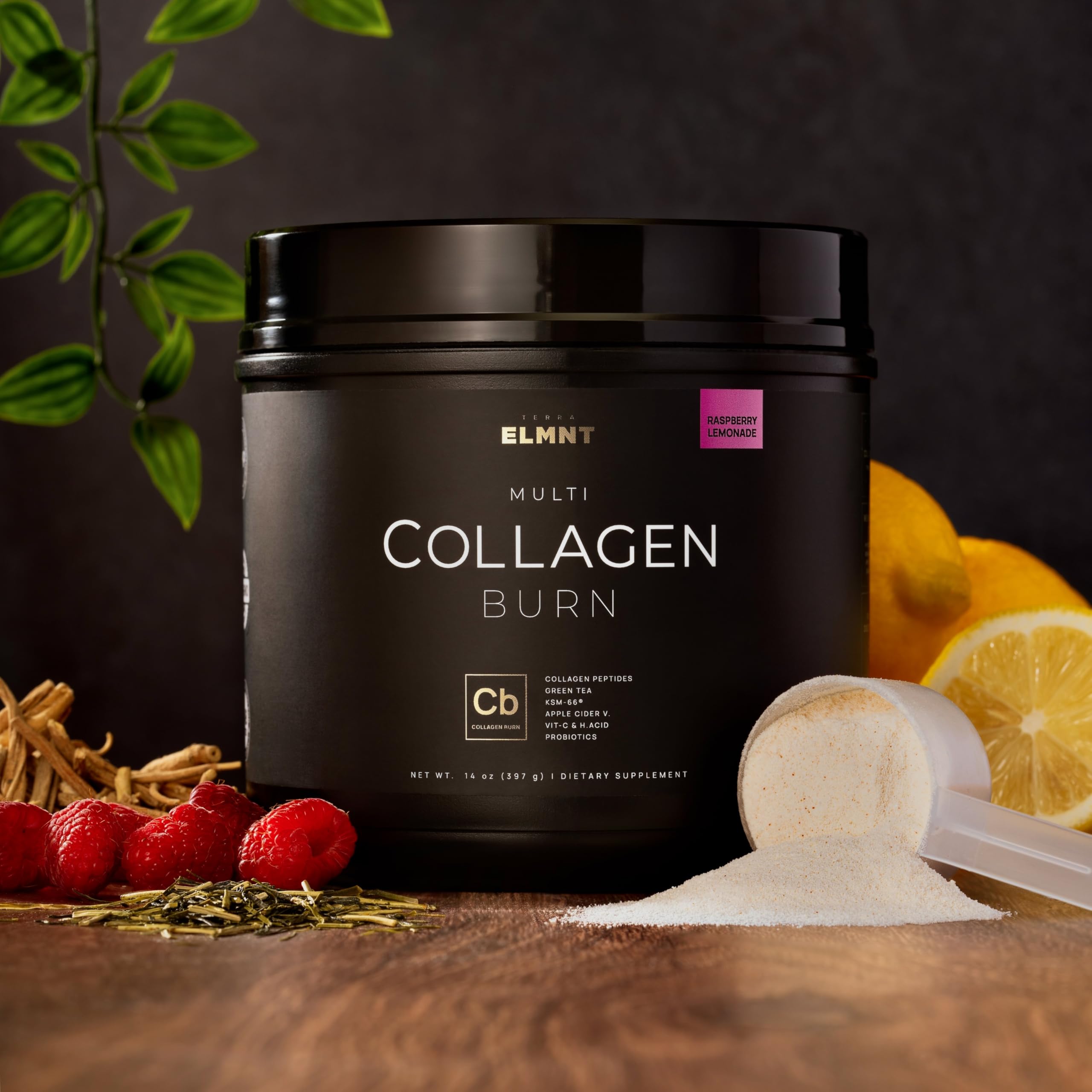 TERRA ELMNT vaso preparado Pink Lemonade listo para beber energía