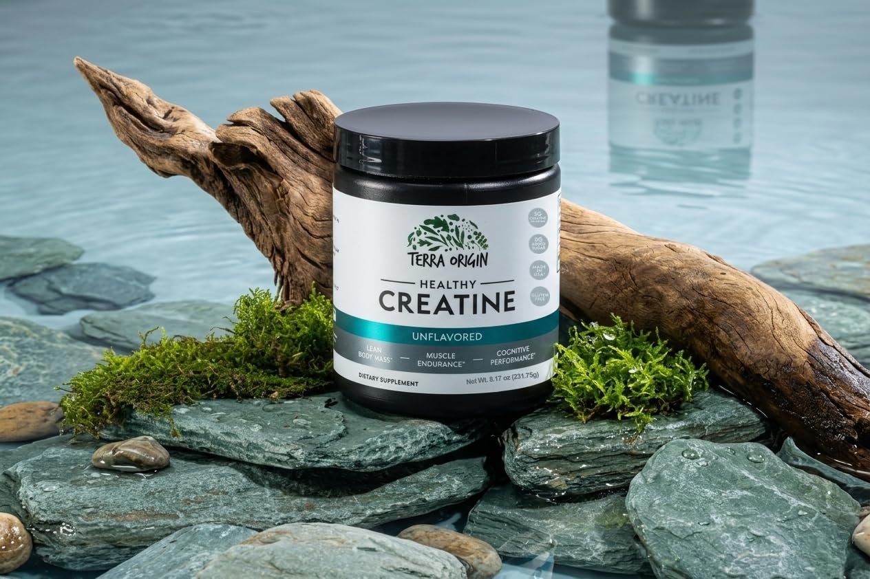 TERRA ORIGIN etiqueta nutricional clara sin azúcares ni gluten