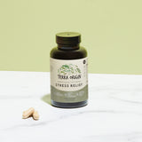 TERRA ORIGIN detalle en KSM-66 ashwagandha resaltando pureza