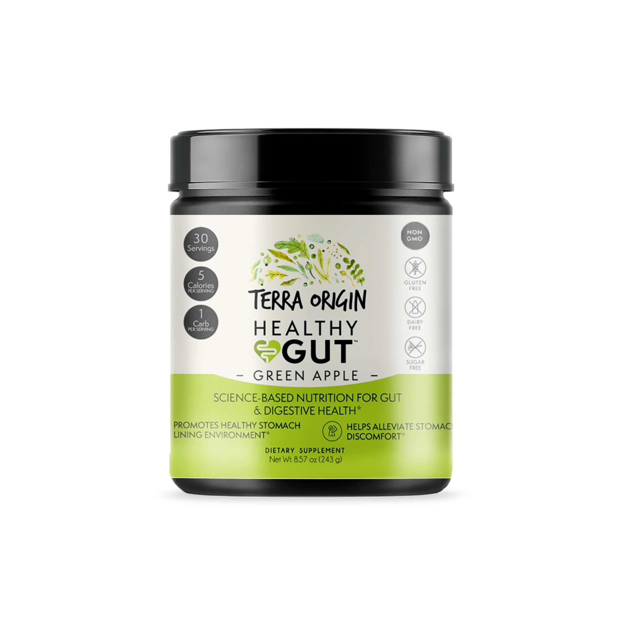 Escena lifestyle con Terra Origin en mesa de desayuno, rutina diaria saludable