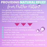 Terramed Hydro GYN etiqueta con ingredientes que resalta pH equilibrado