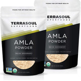 Terrasoul Superfoods amla paquete delantero mostrando presentación y beneficios