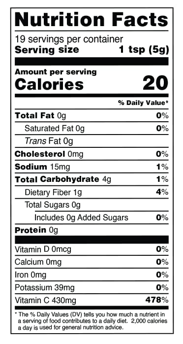 Terrasoul Superfoods comparación de tamaño del envase para fácil almacenamiento