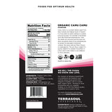 Terrasoul Superfoods polvo de camu camu textura fina conservando nutrientes