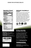 Terrasoul Superfoods detalle del polvo verde fino para fácil mezcla y absorción