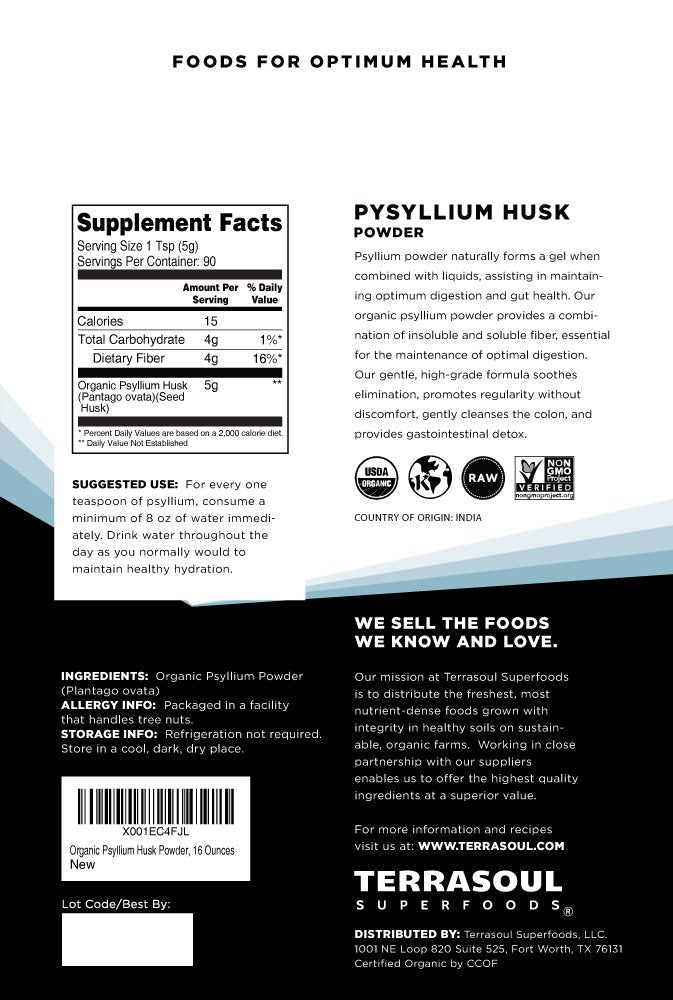 Terrasoul Superfoods polvo textura superfina para mezclas homogéneas