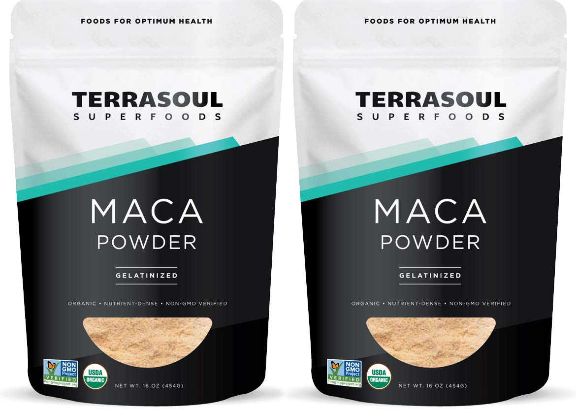 Terrasoul Superfoods frente del empaque mostrando 32 oz y sello orgánico