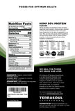 Terrasoul Superfoods textura cercana del polvo para mezcla homogénea