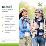 Terry Naturally Bacteril ingredientes clavo canela tomillo orégano, resalta origen botánico