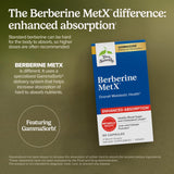 Detalle macro del polvo de Terry Naturally Berberine MetX que ilustra textura y pureza