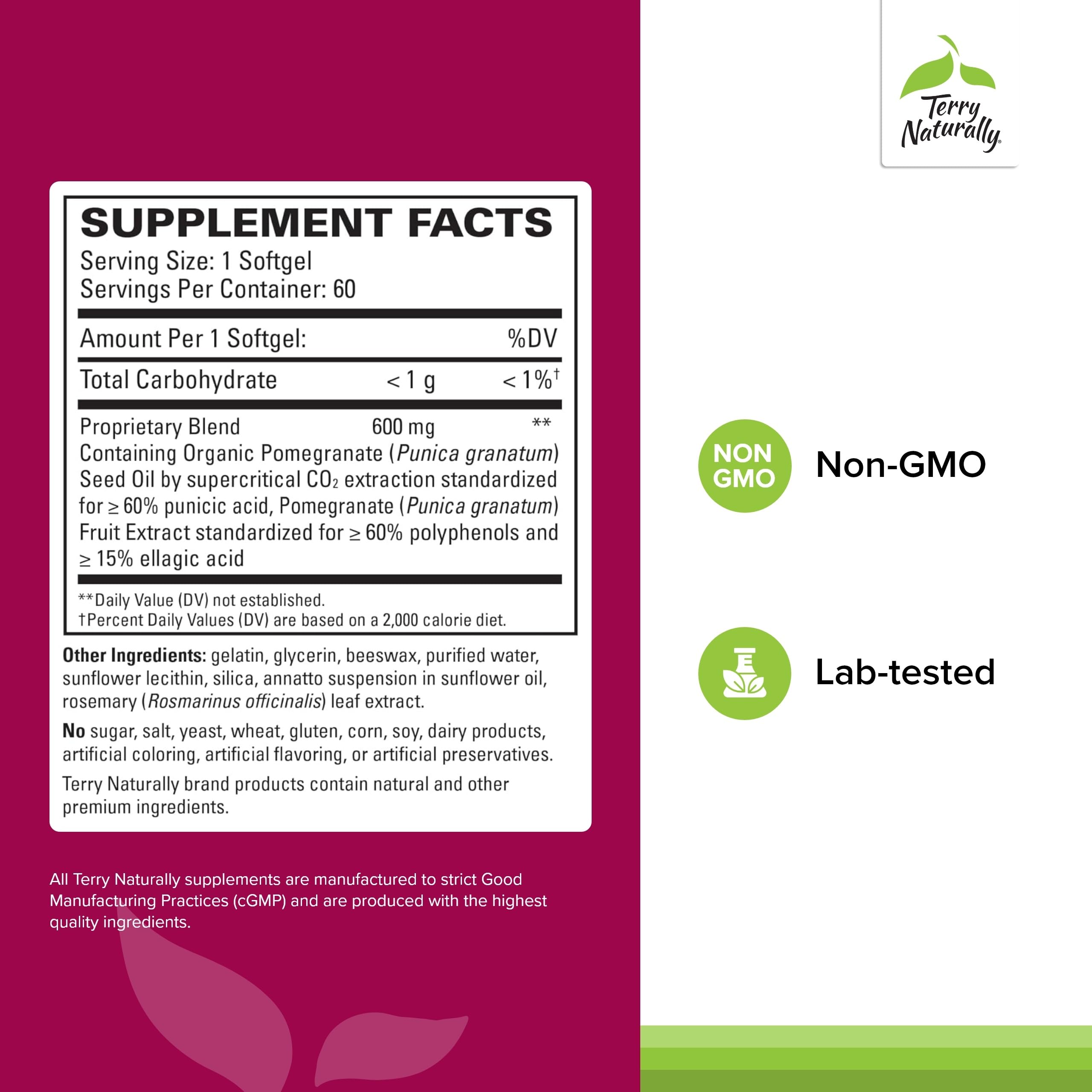 Terry Naturally cápsula blanda abierta con aceite interior para absorción óptima