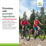 Terry Naturally etiqueta legible con ingredientes y sin alérgenos marcados