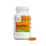 Terry Naturally CuraMed frente del empaque muestra dosis y beneficio antioxidante
