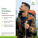 Terry Naturally etiqueta con información nutricional y origen del hígado