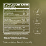 Terry Naturally etiqueta con información de ingredientes y dosificación