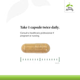 Terry Naturally etiqueta frontal con 75 mg y 3.5% glabridina clara